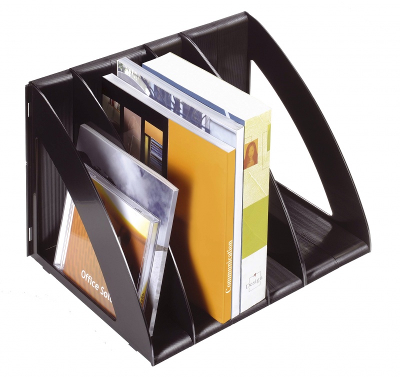 Лоток для паперів CEP Ice, A4, чорний, 6 модулів, C675ST-05